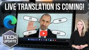 AI audio translation previews in Microsoft Edge